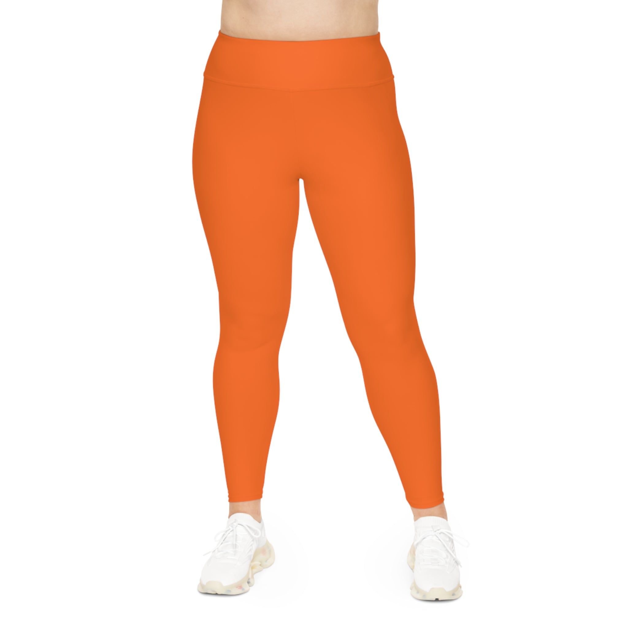 E'LAN Motion: Motion Curvy Pants - Tangerine Pop