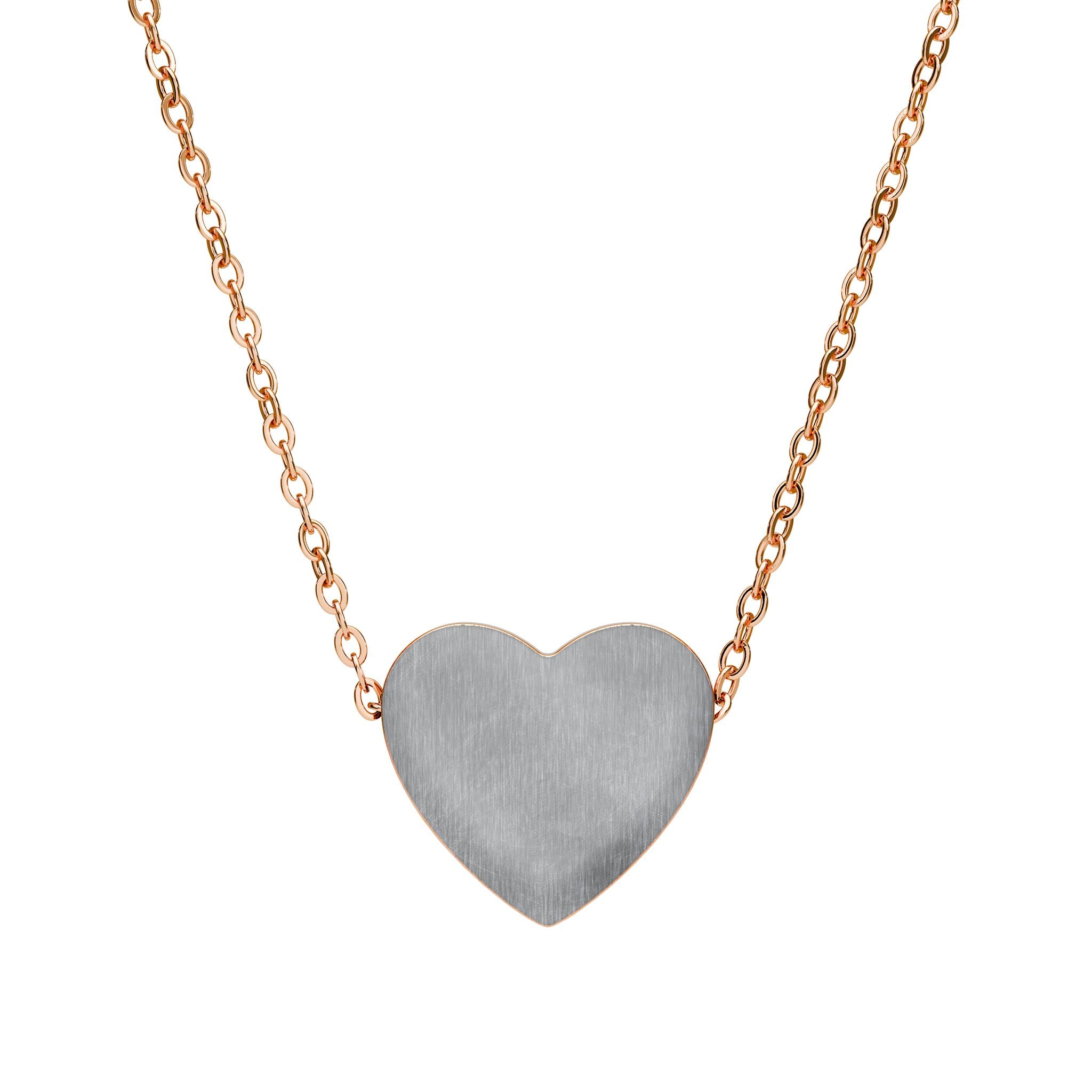 Engravable Heart Necklace – Personalized Sterling Silver Pendant
