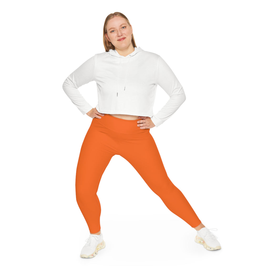 E'LAN Motion: Motion Curvy Pants - Tangerine Pop