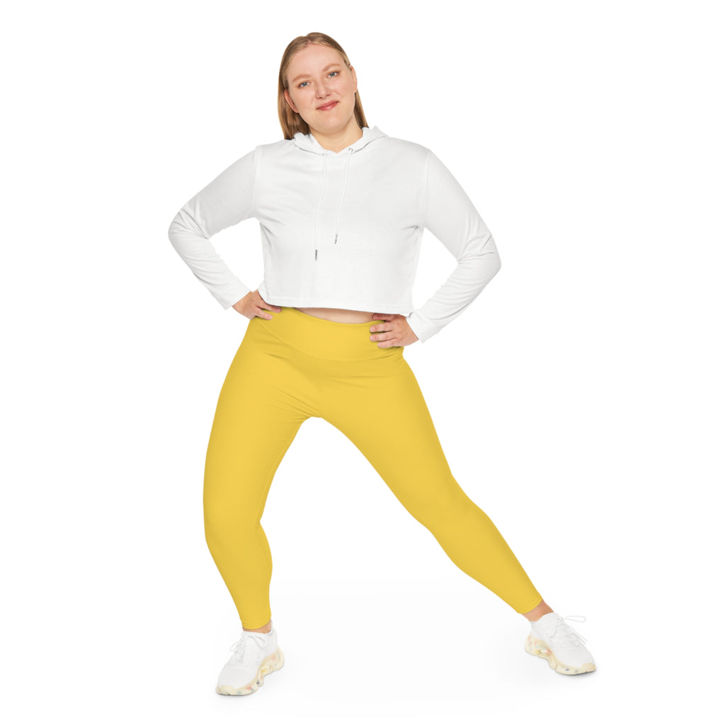 E'LAN Motion: Motion Curvy Pants -  Lemon Drop