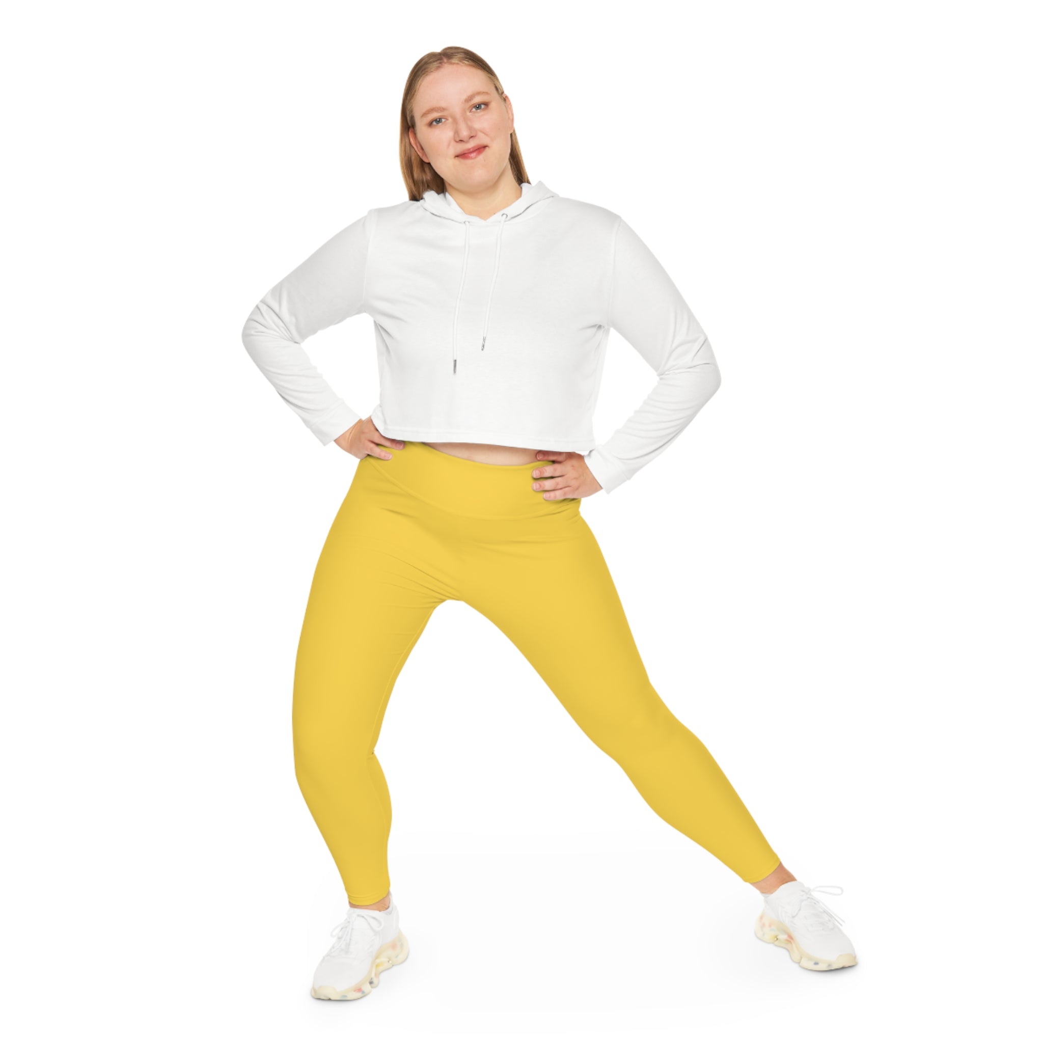 E'LAN Motion: Motion Curvy Pants -  Lemon Drop