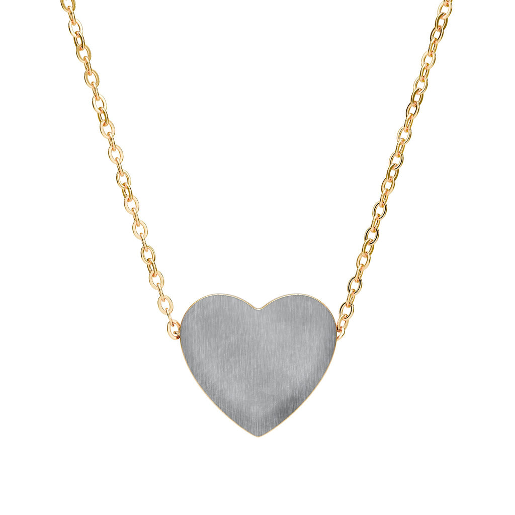 Engravable Heart Necklace – Personalized Sterling Silver Pendant