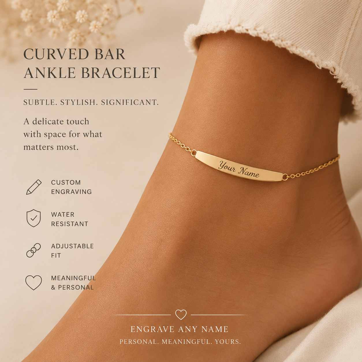 Signature Heart Series Ankle Bracelet